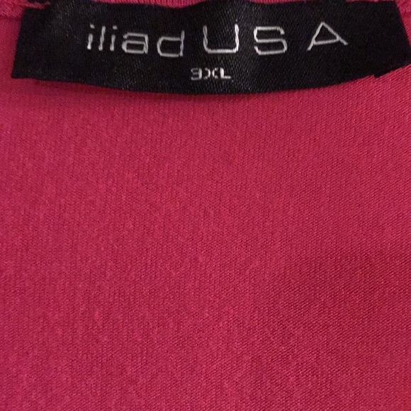 NWOT Iliad U S A Fuchsia v-neck top AU size 3XL - Picture 5 of 10